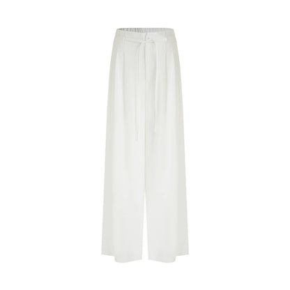 Pantalon élégant taille haute à jambes larges