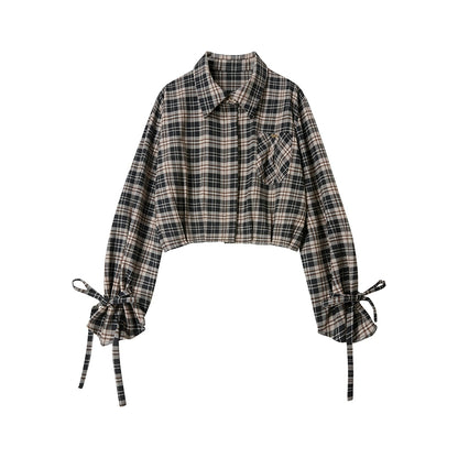 Vintage Plaid Long Sleeve Shirt