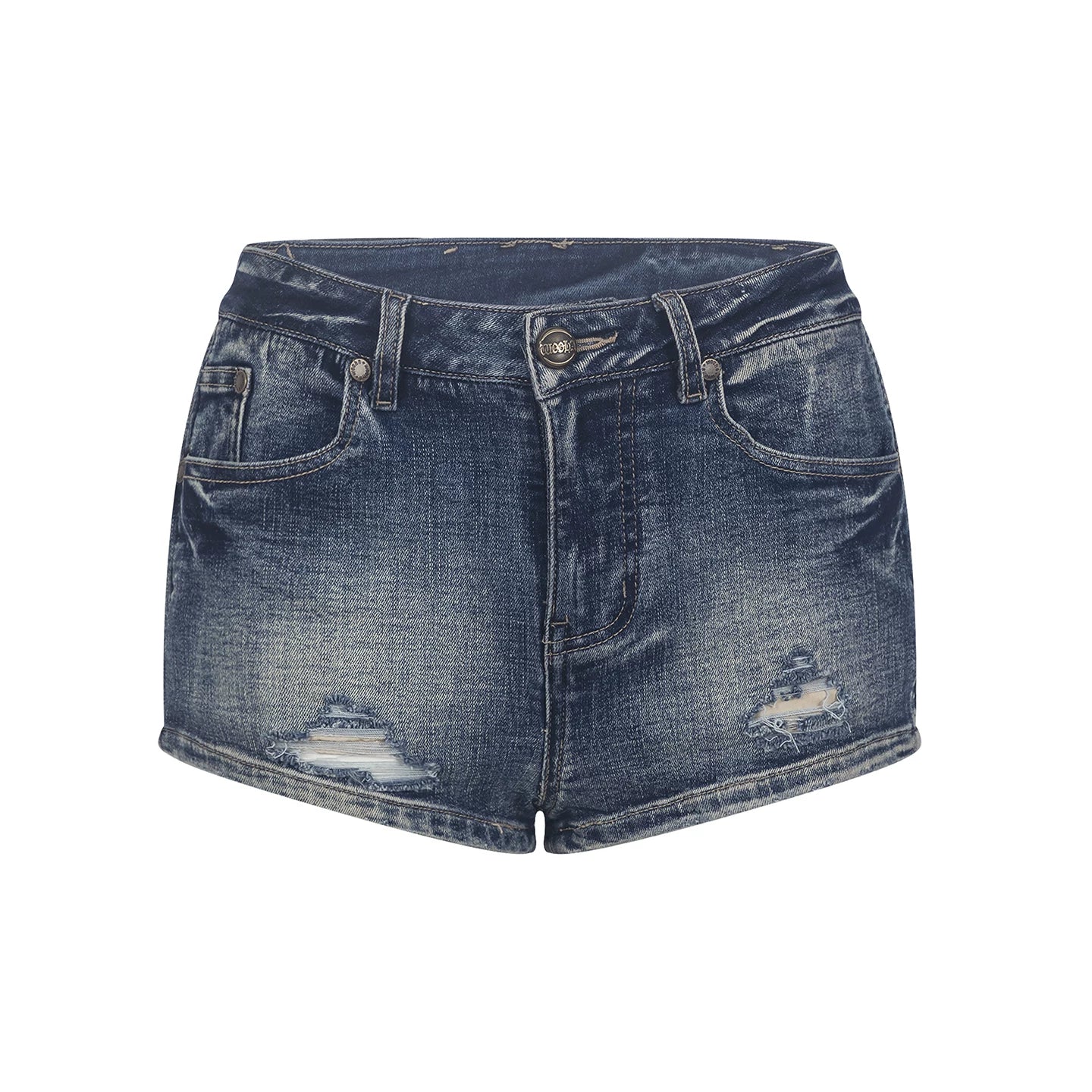 Vintage Distressed Denim Shorts