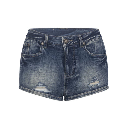 Vintage Distressed Denim Shorts