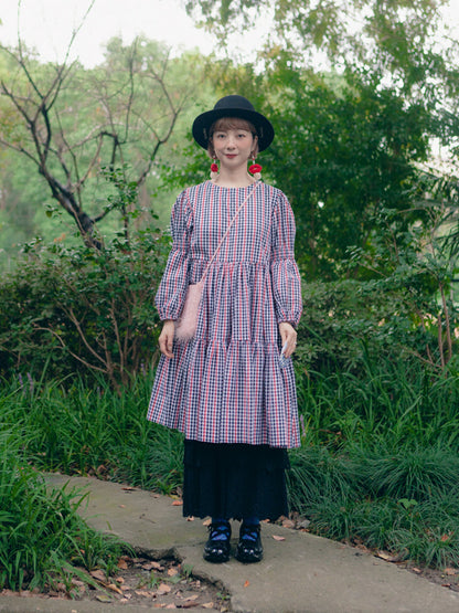 Two color plaid dress