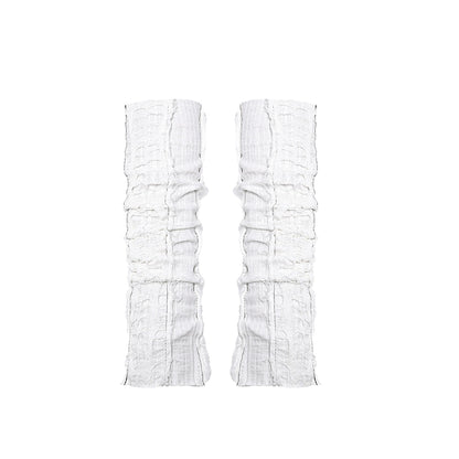 Gothic Ripped Pleated Sleeve Gloves