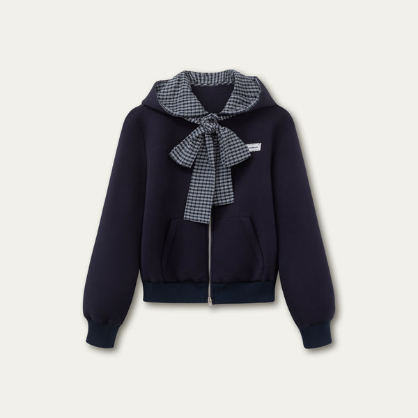 Comfort Bow Skirt Sweatshirt Set-Up