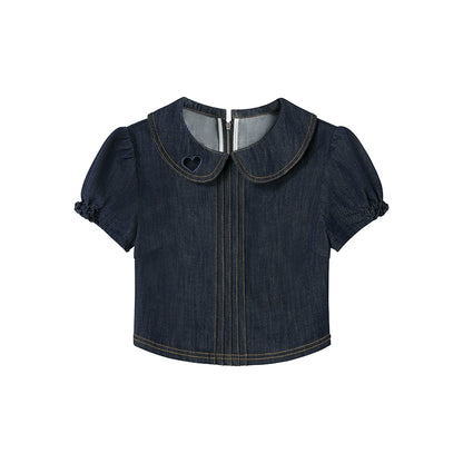 Adventure Doll Collar Denim Shirt
