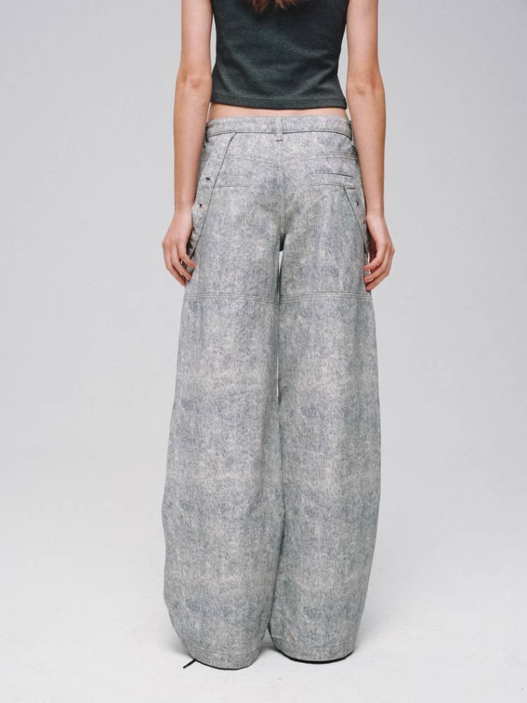 Low waist shapework denim pants