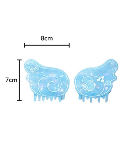 Angel wings hair clip