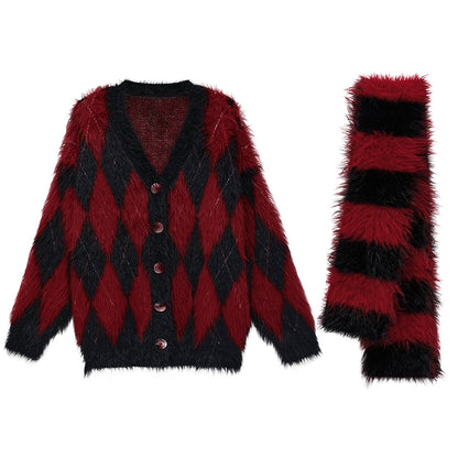 Retro Rock Mink Fur Sweater