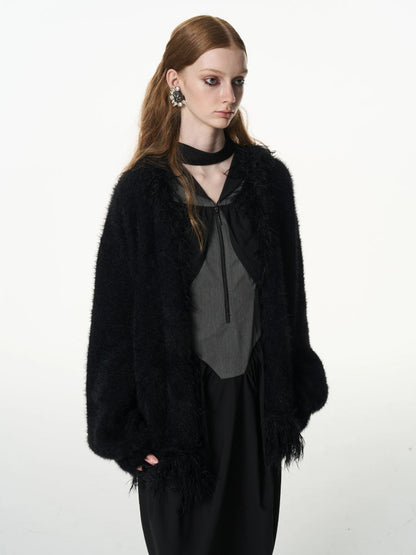 Imitation mink loose thick coat