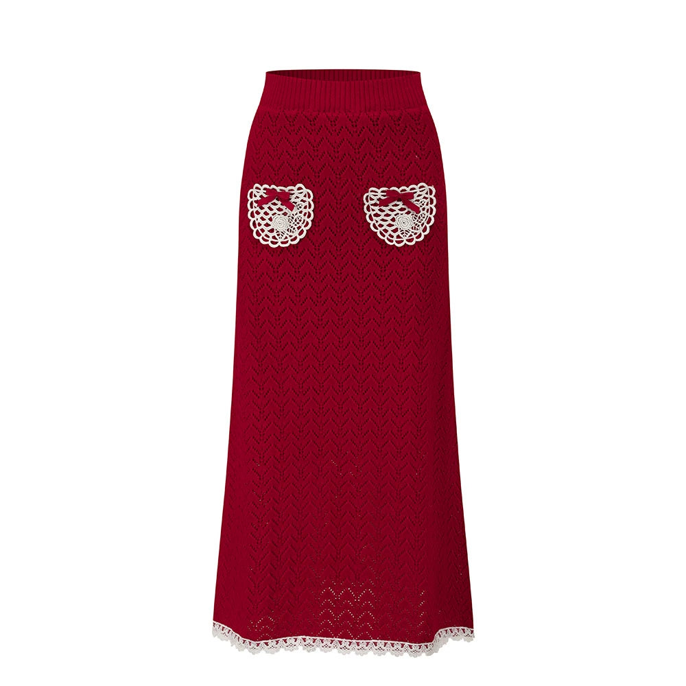 Lacemade Knit Sweater Skirt Set