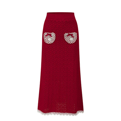 Lacemade Knit Sweater Skirt Set