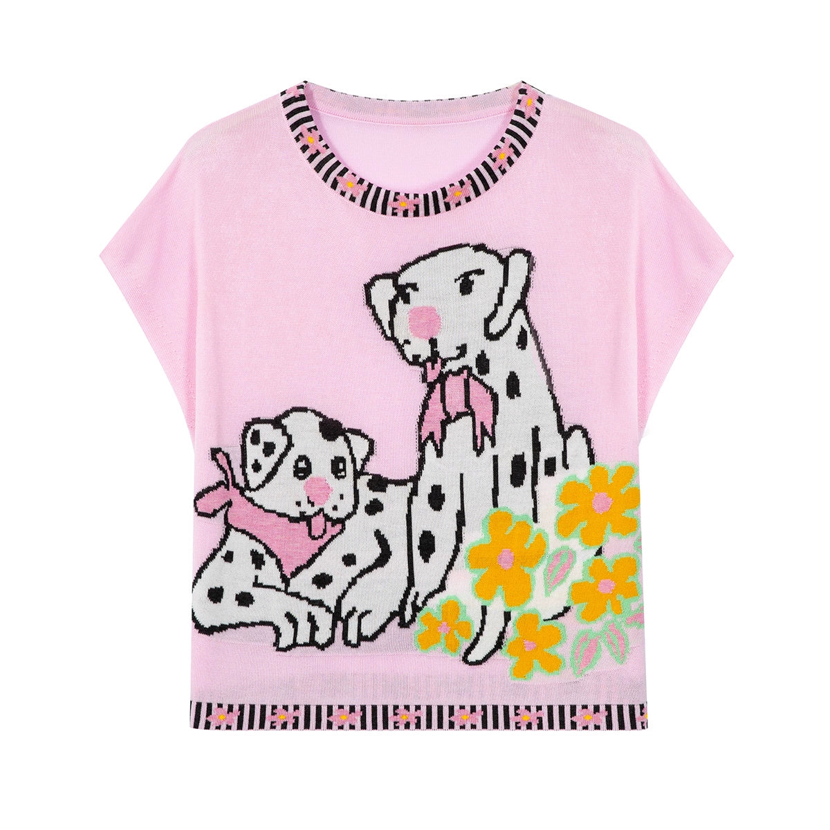 Pink Spotted Dog Tee