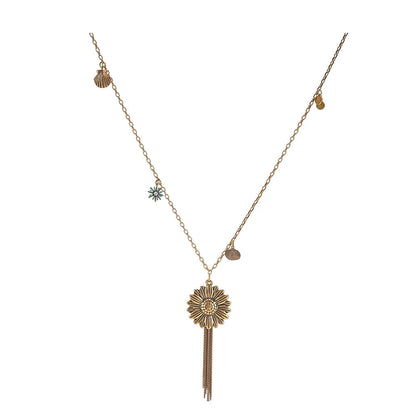 Vintage Shell Flower Necklace