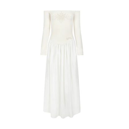 One-Shoulder Rhinestone Dress