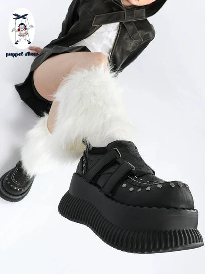 Punk style platform shoes