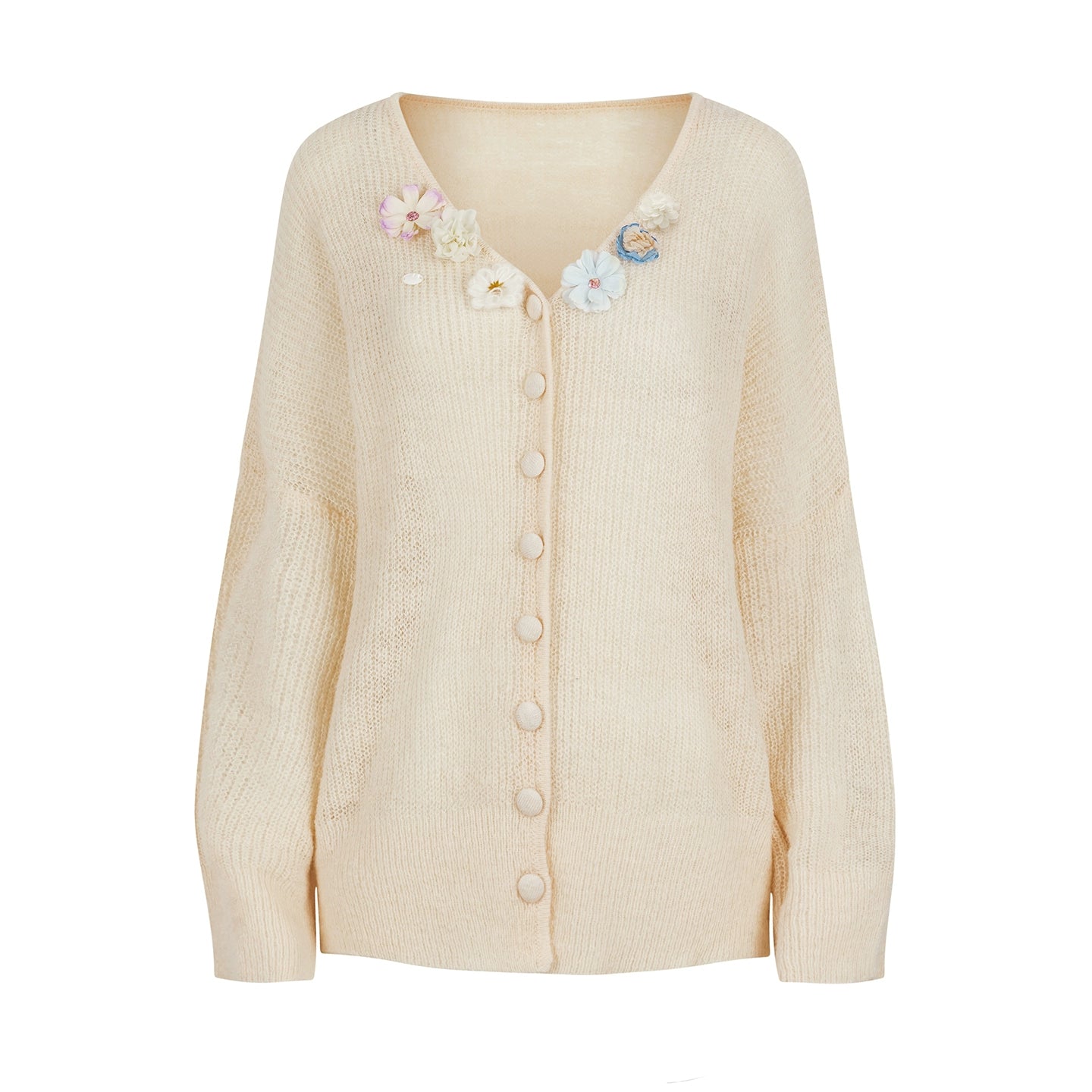 Sweet Floral Knit Sweater