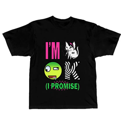 Emo Printed Punk Style T-Shirt