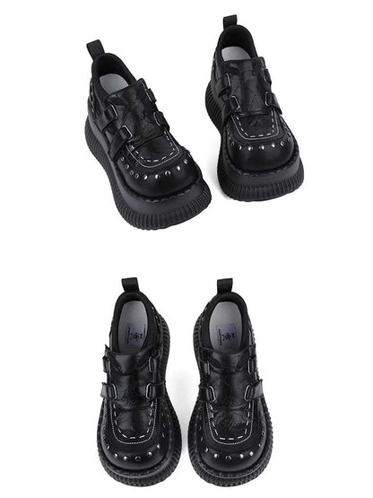 Punk style platform shoes