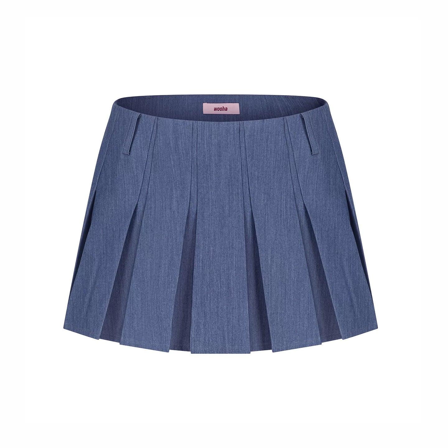 Pleated Low Waist Skirt