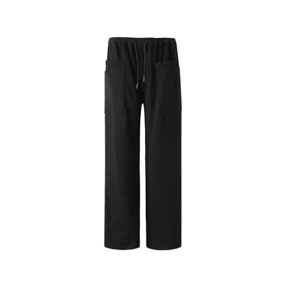 Double-Layer Black Sweatpants