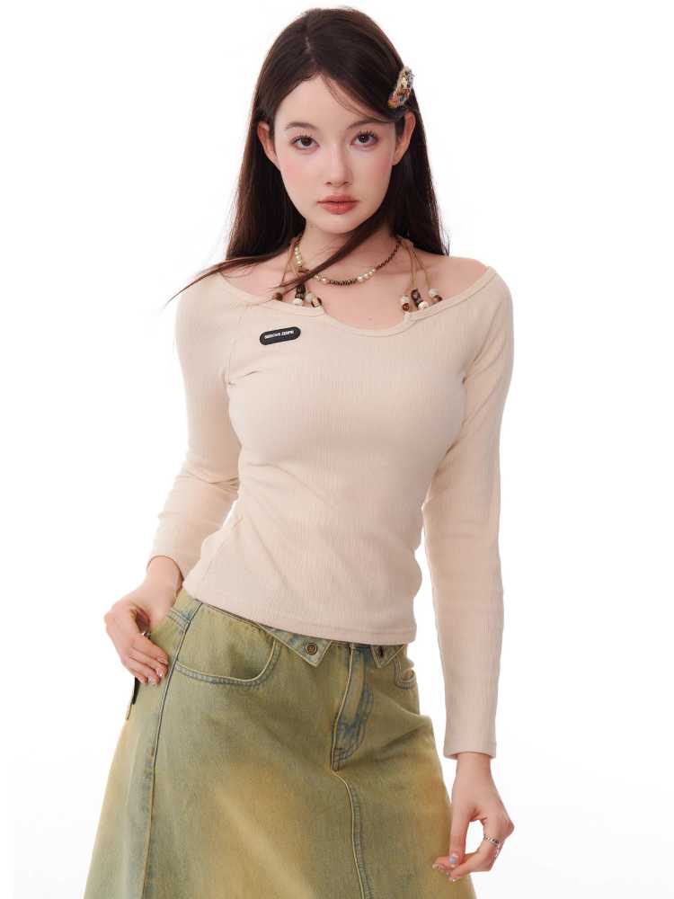 Long sleeve knit shirt