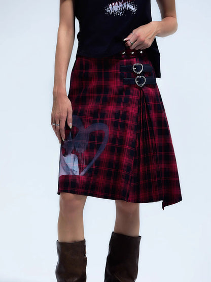 Plaid punk skirt