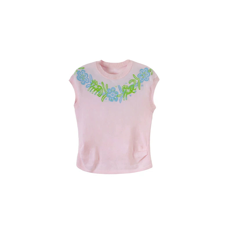 Little Horse Jacquard Cotton Top