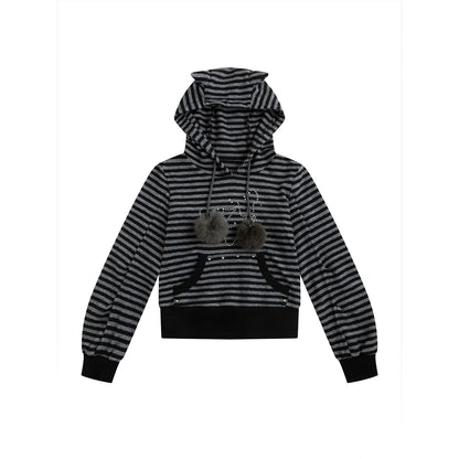 Punk Rivet Hooded Sweatshirt