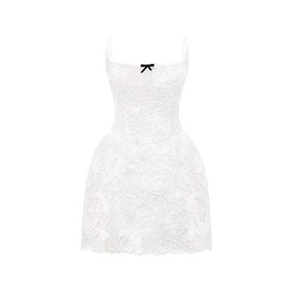 Three-dimensional Embroidery Slip Dress