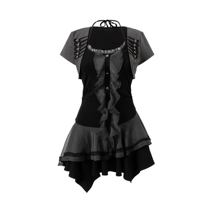 Napoleon Lace Ruffle Dress Set