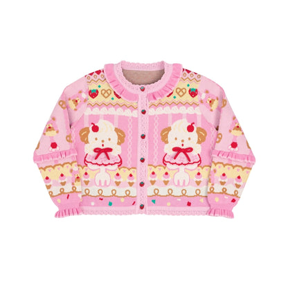 Sweet Tea Puppy Knit Cardigan