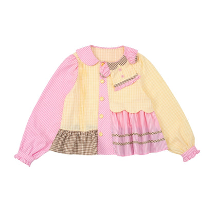 Honeydew Splicing Shirt