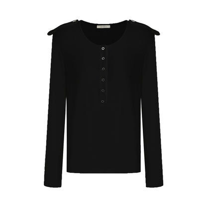 Versatile V-Neck Knit Top