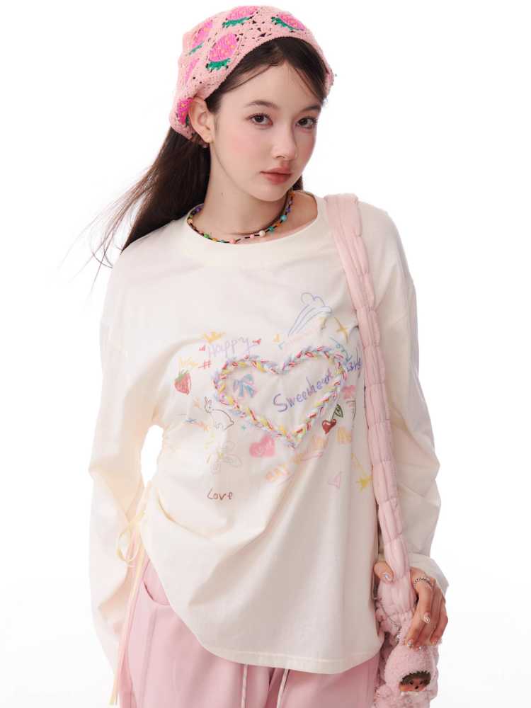 Printed long sleeve T-shirt