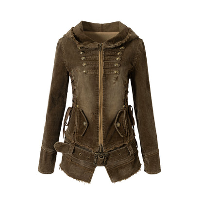 Detachable Slim Hooded Jacket