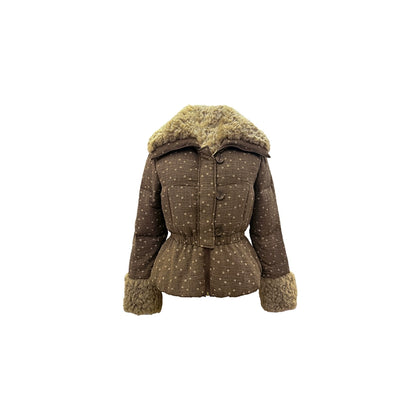 Retro Floral Down Jacket Set-Up