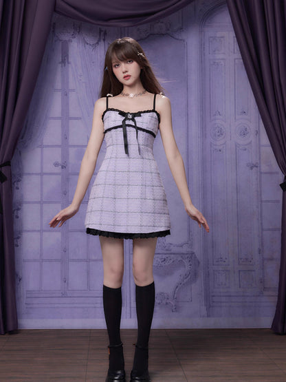 Slim suspender dress