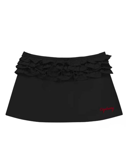 Waist short skirt