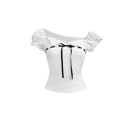 Vintage Asymmetrical Square Neck Top Set-Up