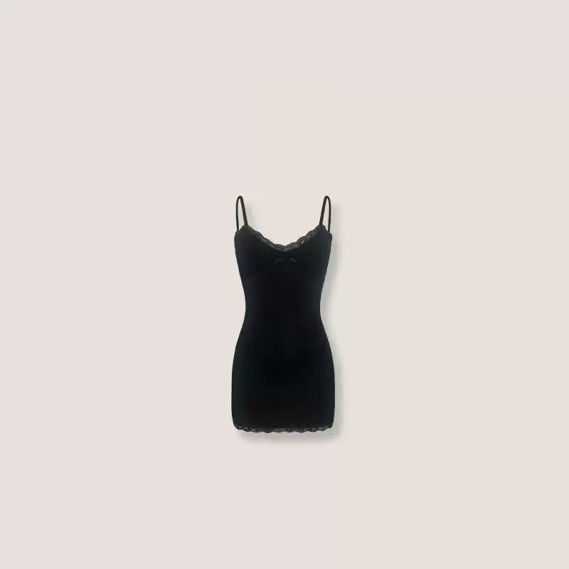 Three-dimensional Embroidery Slip Dress