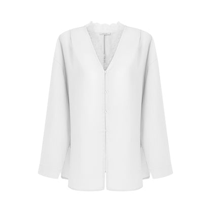 Autumn Lace V-Neck Top