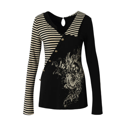 Vintage Striped Knitted Top