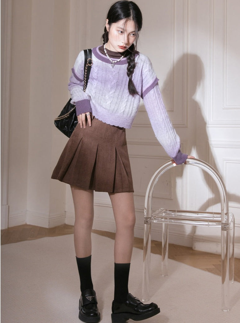 Retro College Skirt