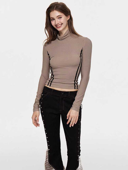 Slim fit long sleeve inner top