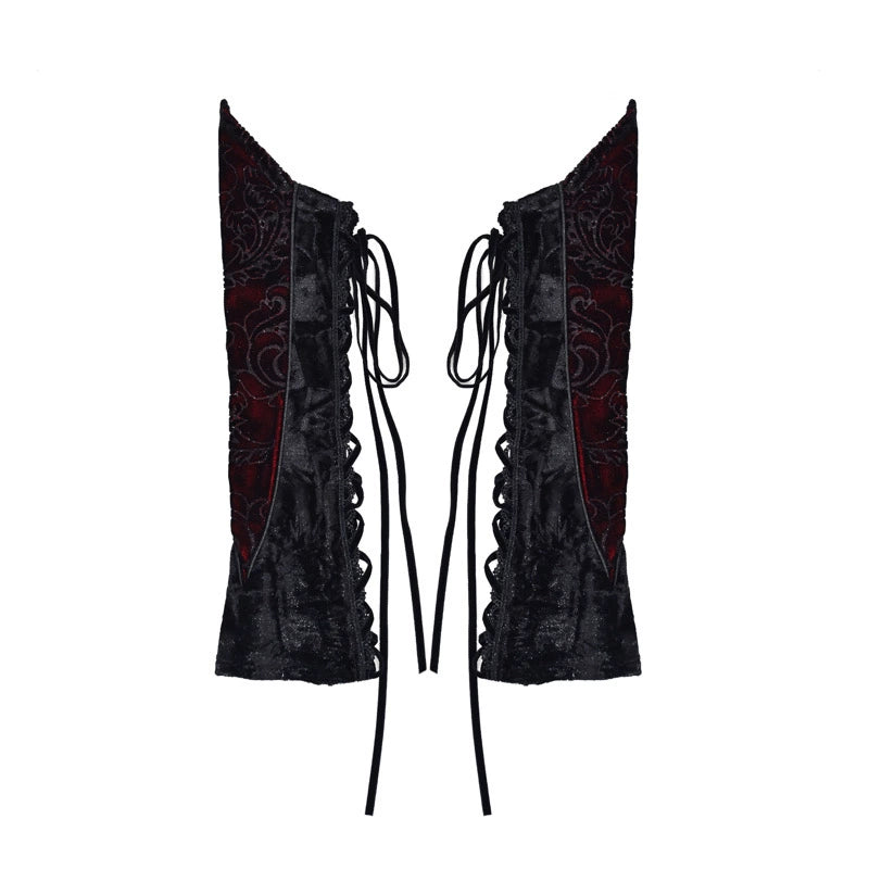 Crimson Blood Gothic Lace Cape Set-Up