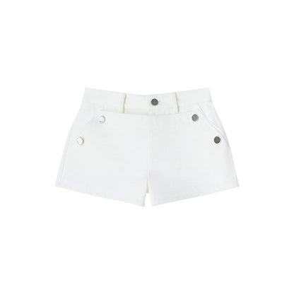Gallery American White A-Line Shorts