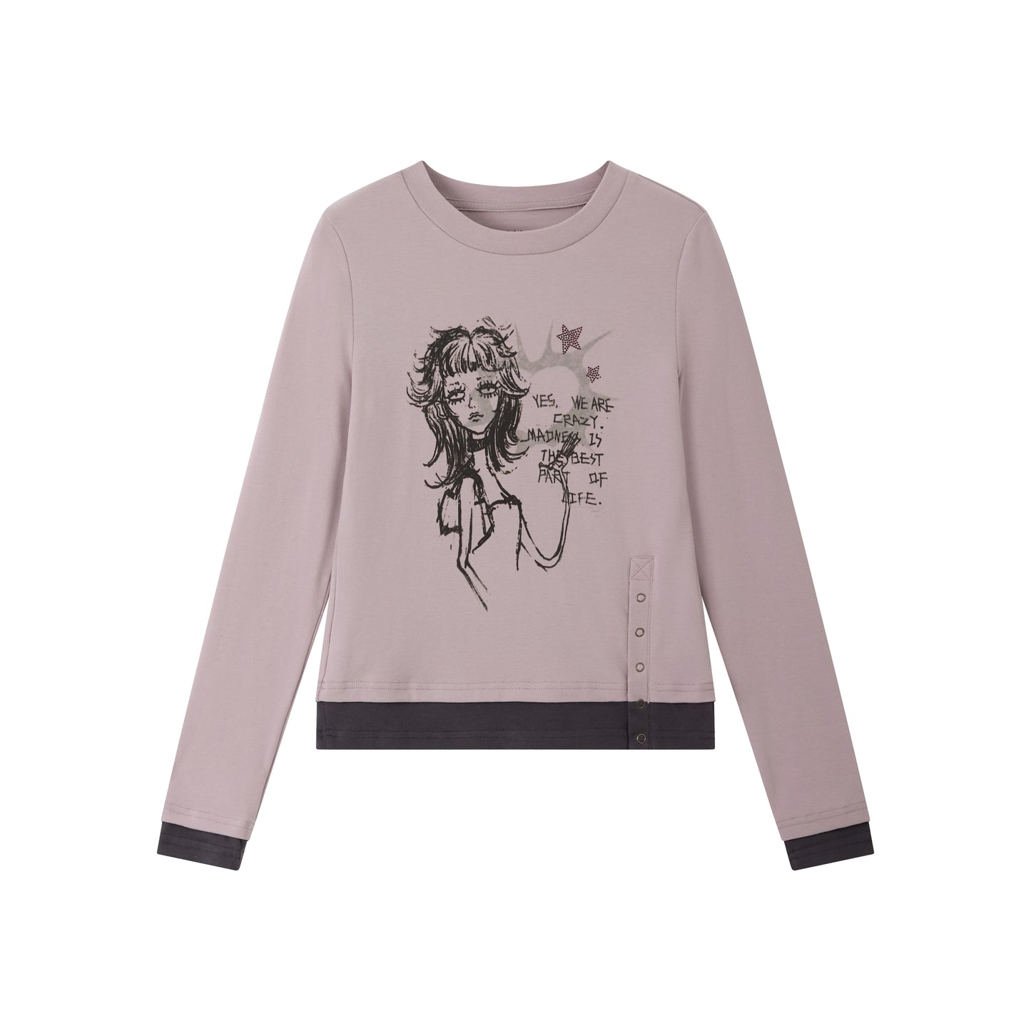 Crew Neck Long Sleeve T-Shirt