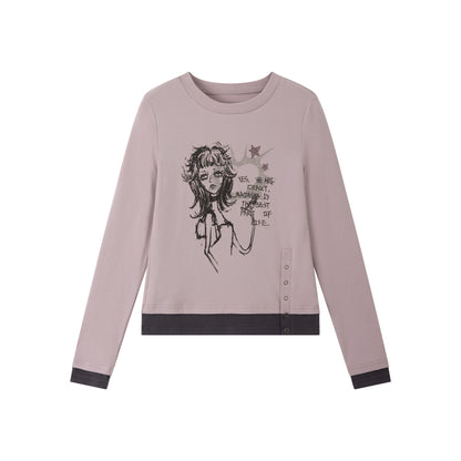 Crew Neck Long Sleeve T-Shirt