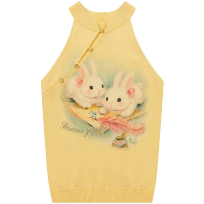 Cloud Rabbit Knitted Vest