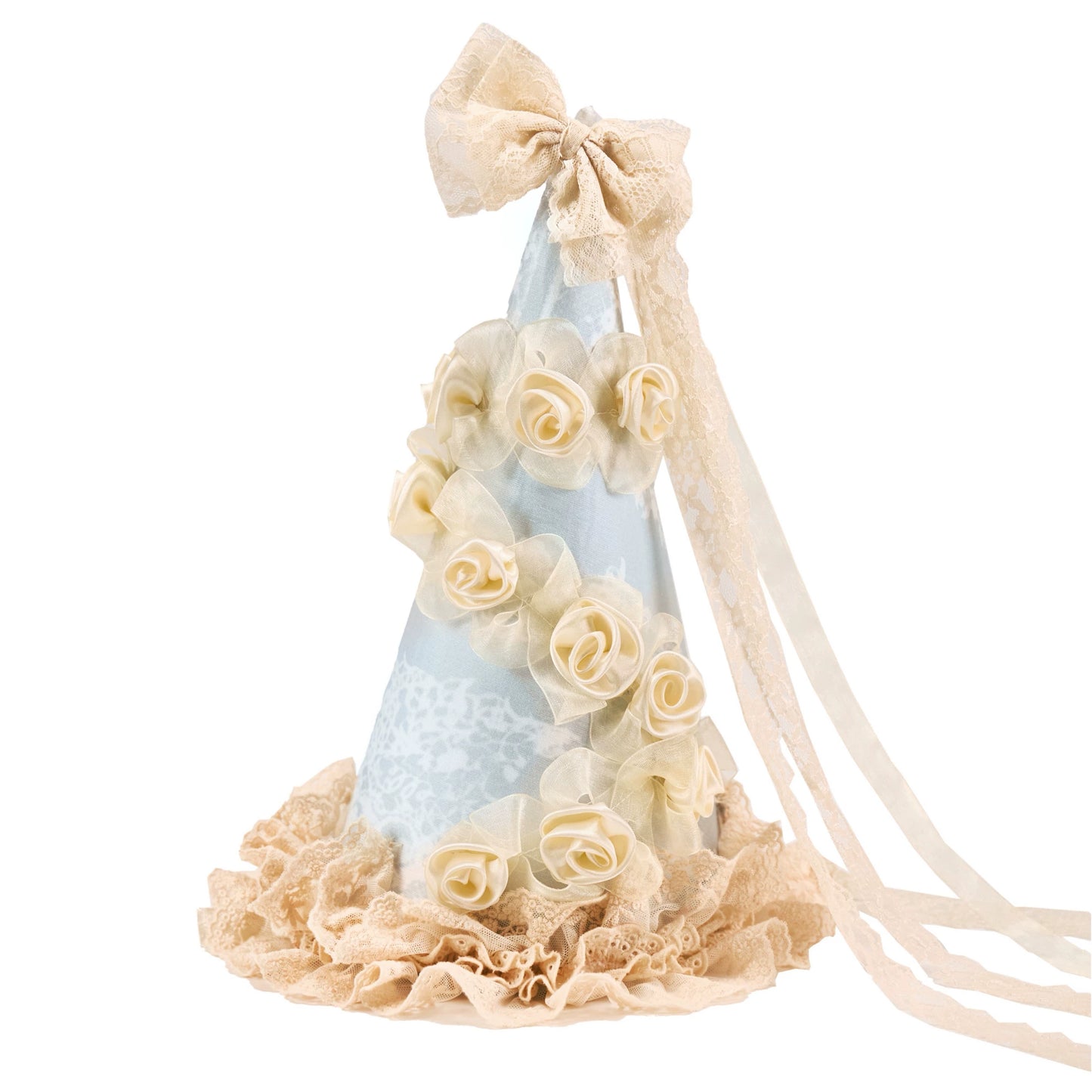Chapeau crème vintage rococo