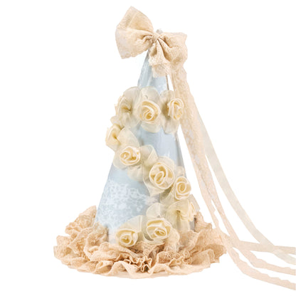 Chapeau crème vintage rococo